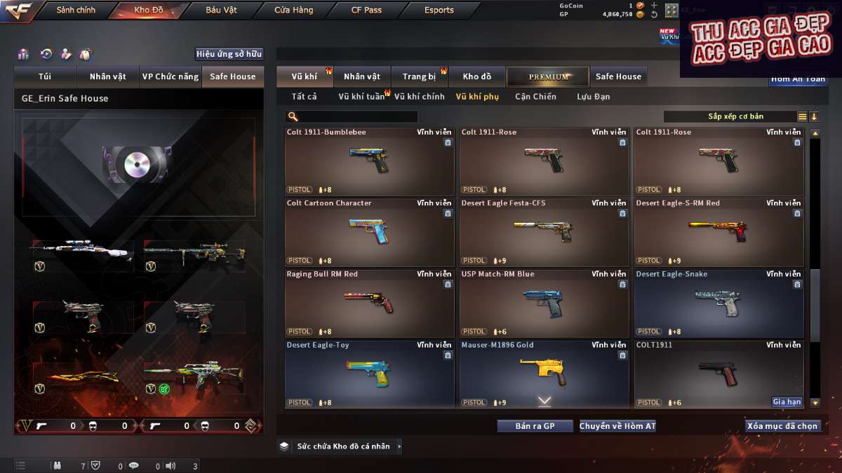 shop acc cf uy tin gia re